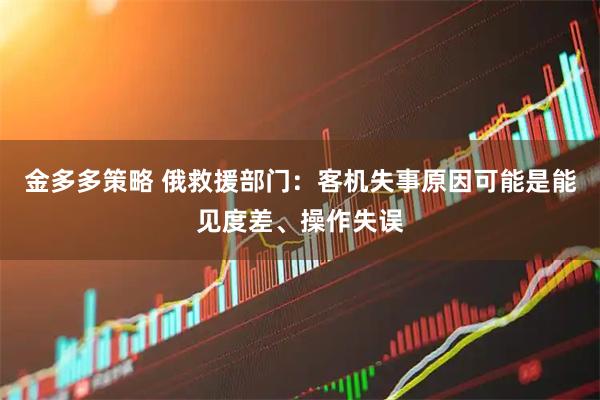 金多多策略 俄救援部门：客机失事原因可能是能见度差、操作失误